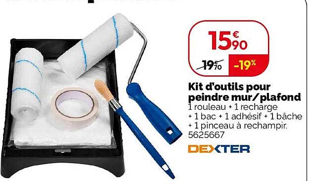 Kit d'outils pour peindre mur/plafond