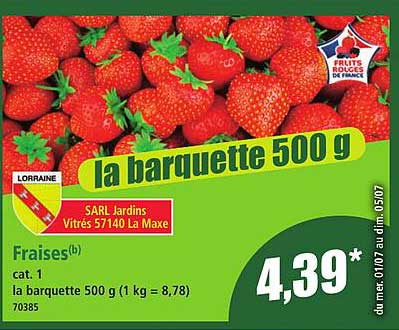 la barquette 500 g