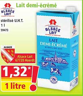 Lait demi-écrémé