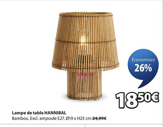 Lampe de table HANNIBAL