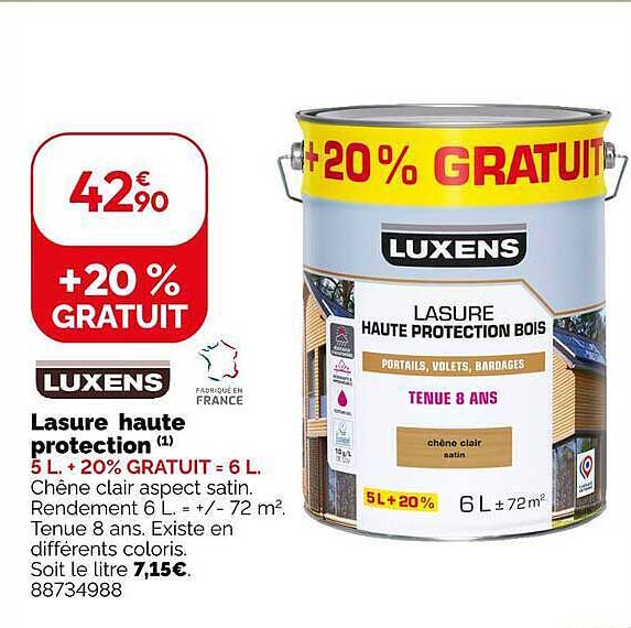 Lasure haute protection