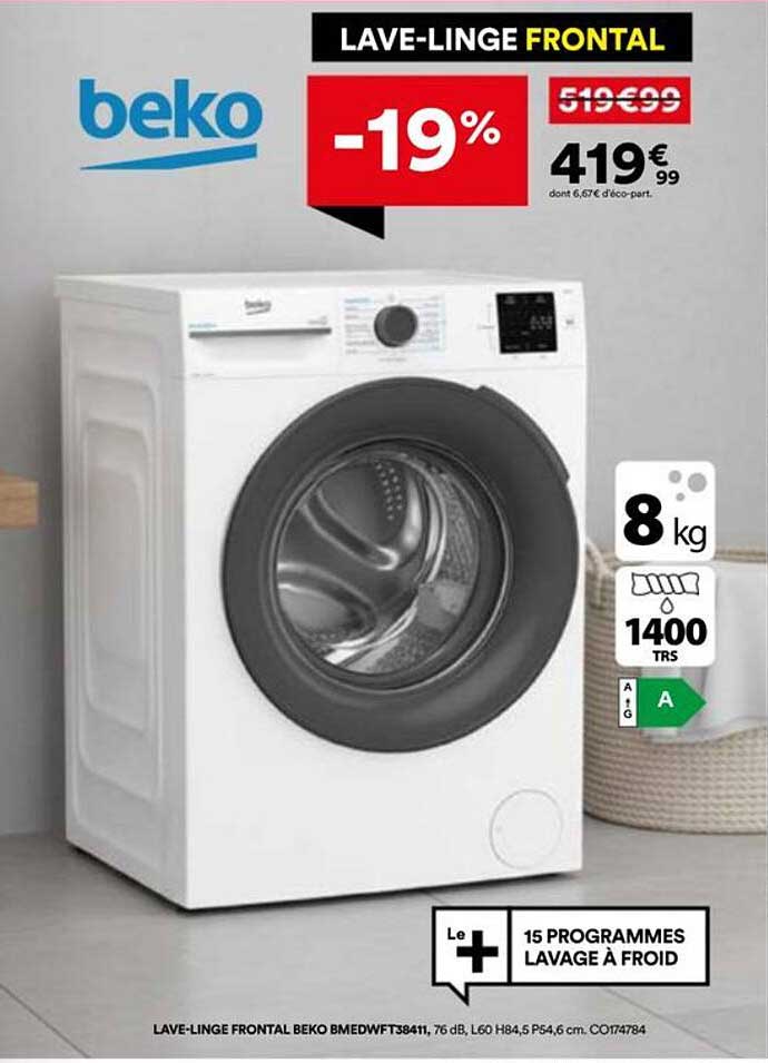 LAVE-LINGE FRONTAL