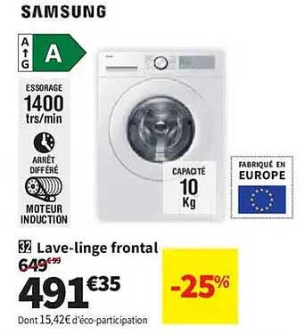 Lave-linge frontal