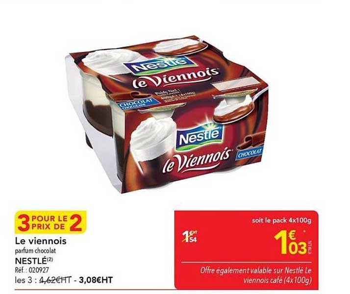 Le viennois parfum chocolat NESTLÉ