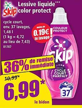 Lessive liquide color protect