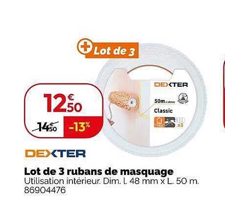 Lot de 3 rubans de masquage