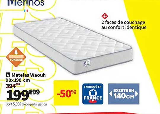 Matelas Waouh 90x190 cm