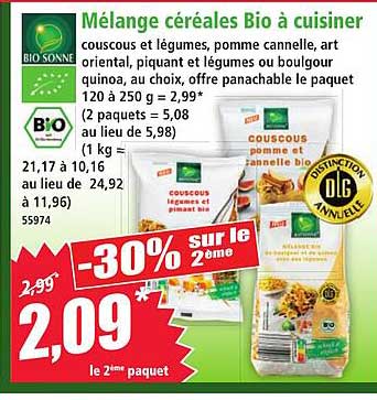 Mélange céréales Bio à cuisiner
