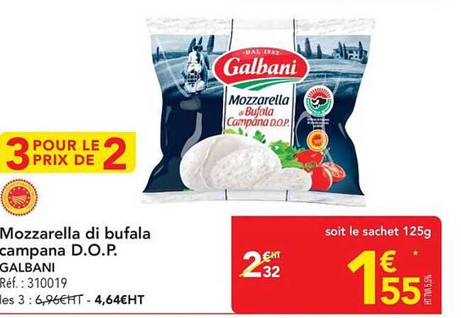 Mozzarella di bufala campana D.O.P. GALBANI
