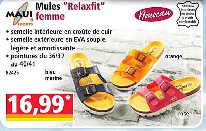 Mules "Relaxfit" femme