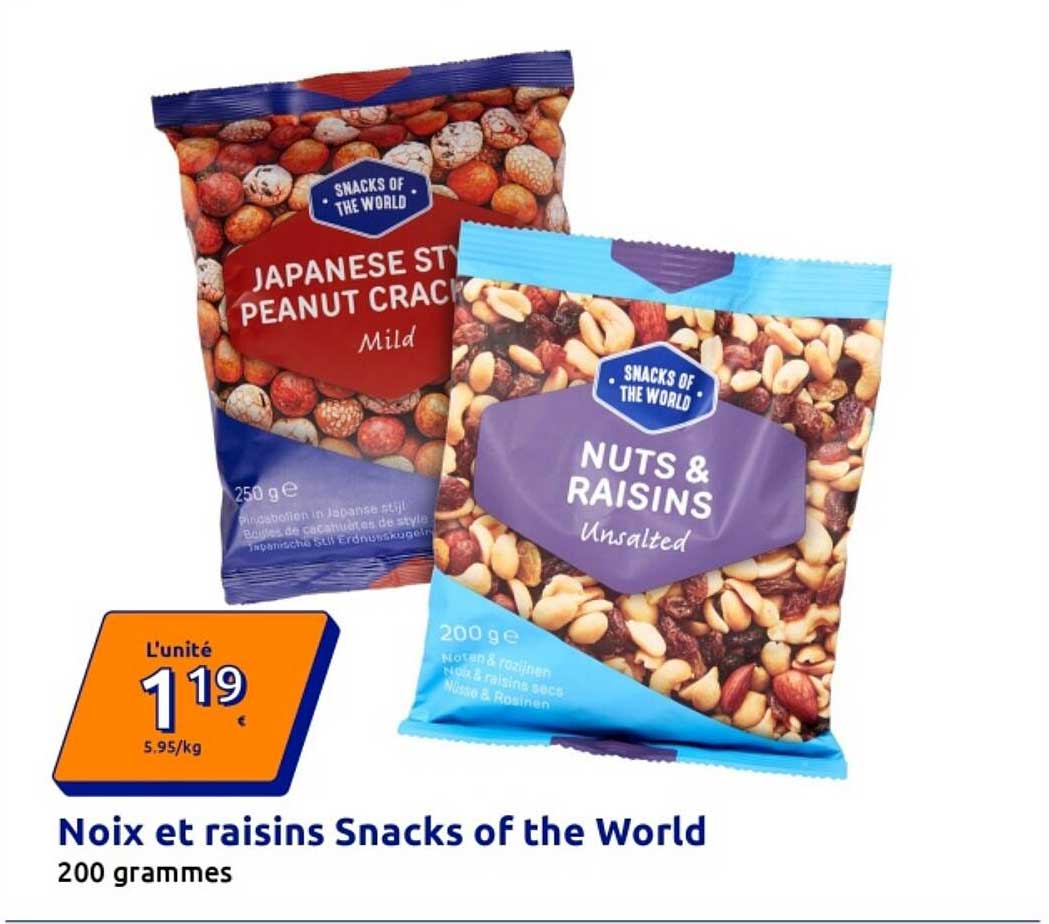 Noix et raisins Snacks of the World