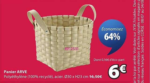 Panier ARVE