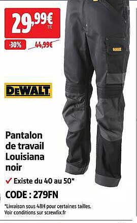 Pantalon de travail Louisiana noir