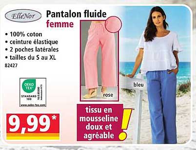 Pantalon fluide femme