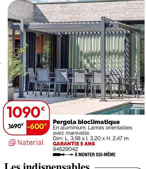 Pergola bioclimatique