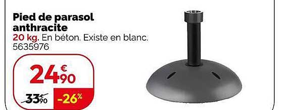 Pied de parasol anthracite