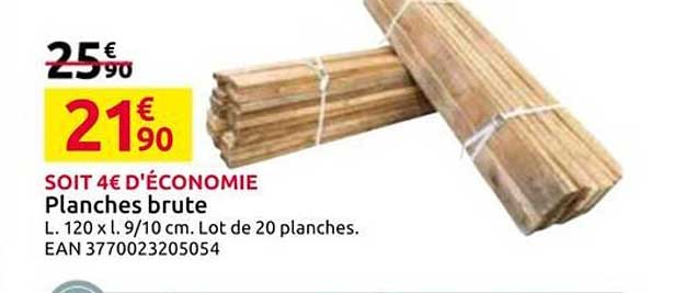 Planches brute