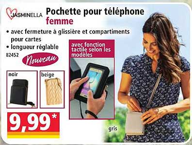 Pochette pour téléphone femme
