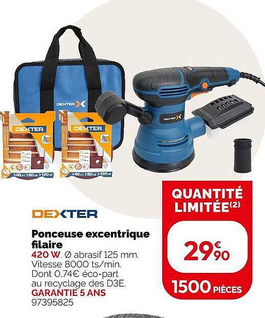 Ponceuse excentrique filaire