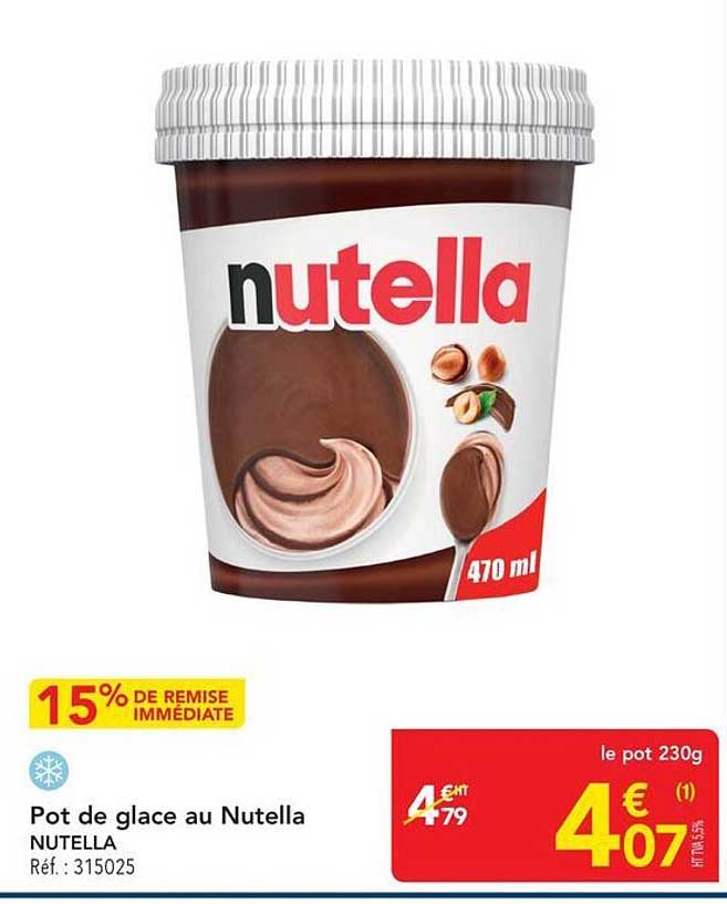 Pot de glace au Nutella NUTELLA