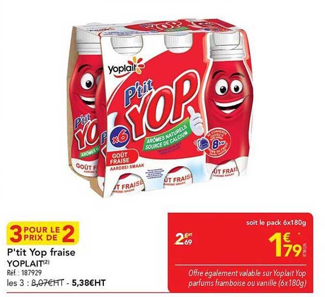 P'tit Yop fraise YOPLAIT