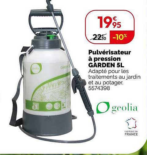 Pulvérisateur à pression GARDEN 5L