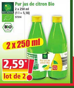 Pur jus de citron Bio