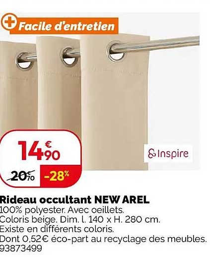 Rideau occultant NEW AREL