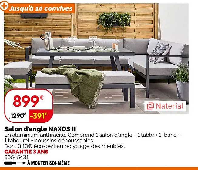 Salon d'angle NAXOS II