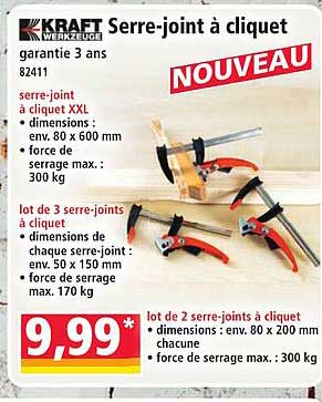 Serre-joint à cliquet