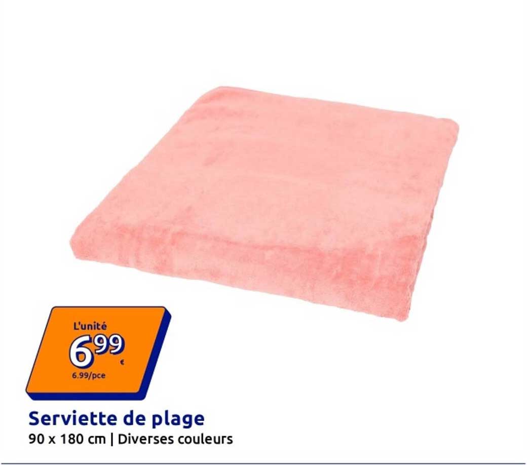 Serviette de plage 90 x 180 cm | Diverses couleurs