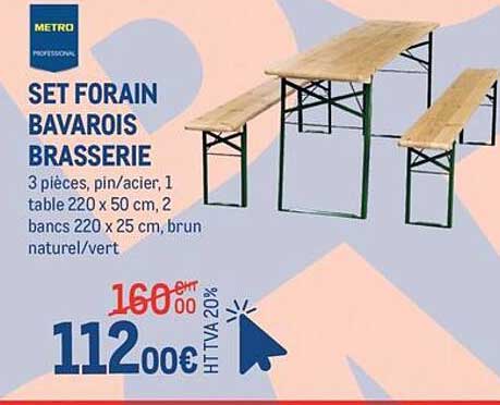 SET FORAIN BAVAROIS BRASSERIE