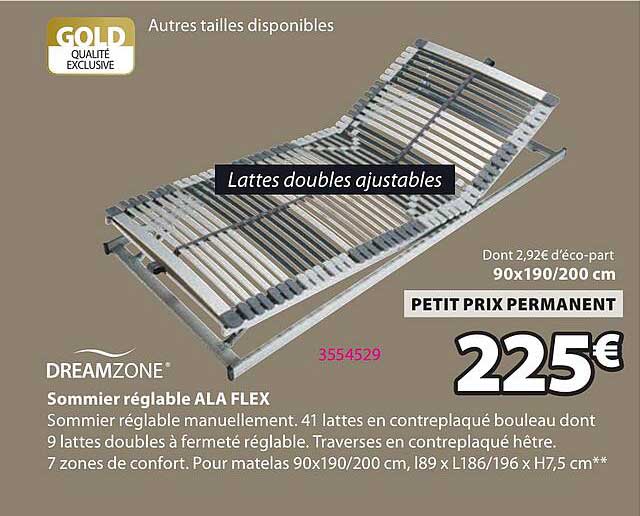 Sommier réglable ALA FLEX