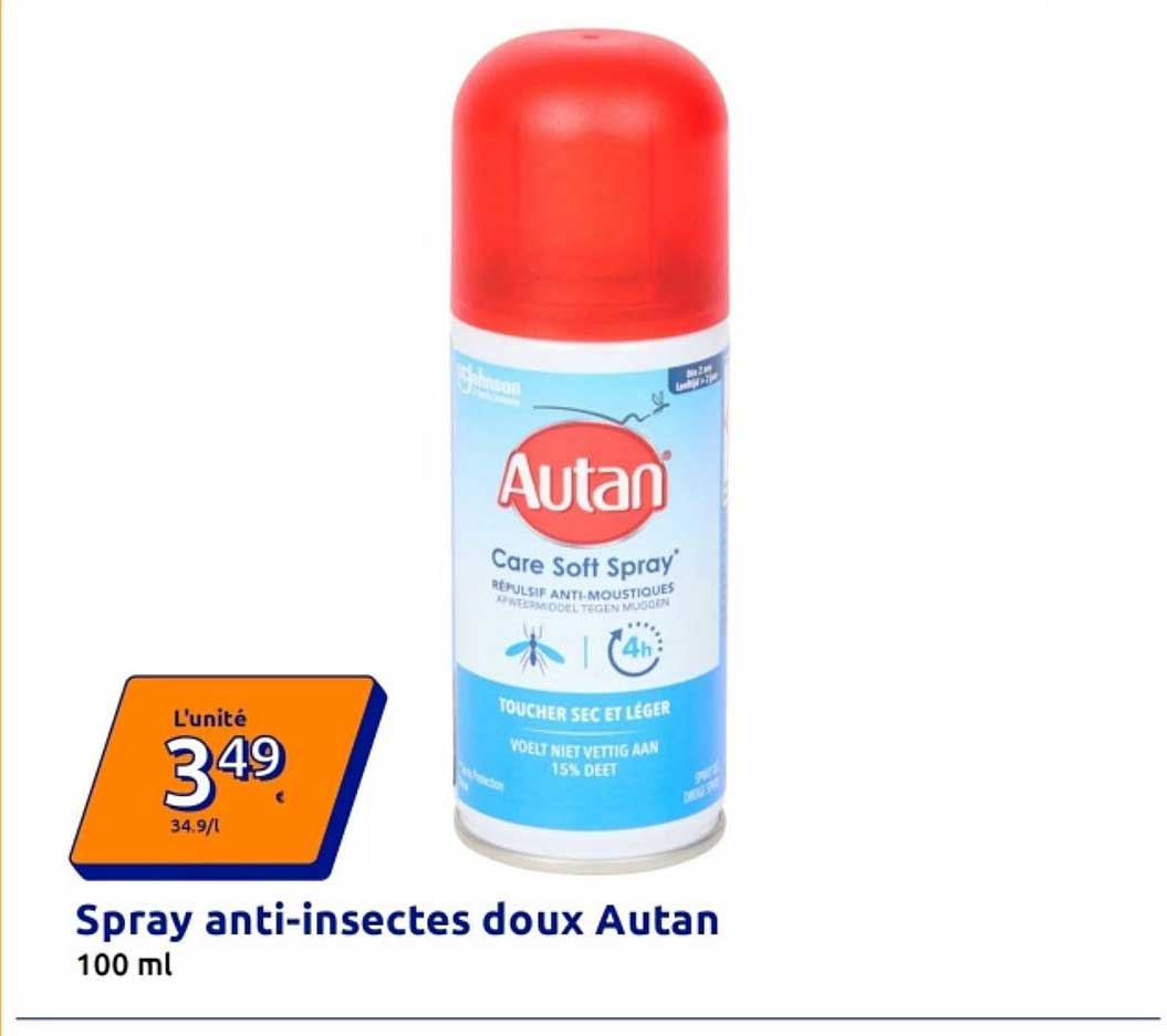 Spray anti-insectes doux Autan