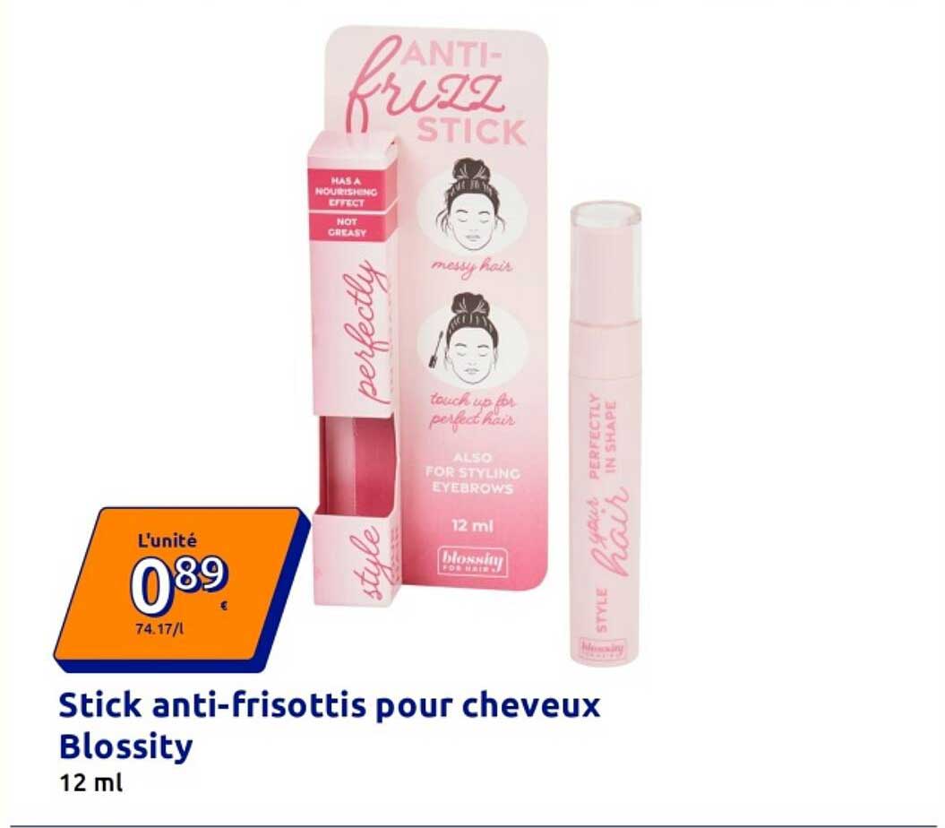 Stick anti-frisottis pour cheveux Blossity