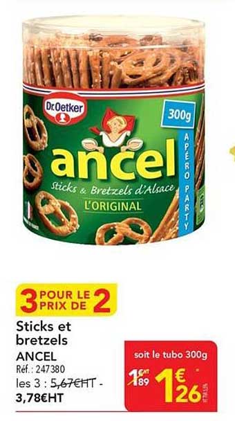 Sticks et bretzels ANCEL