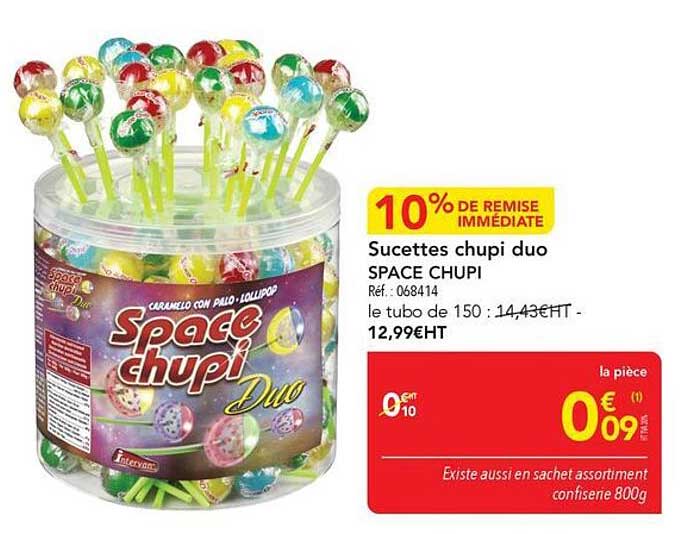 Sucettes chupi duo SPACE CHUPI