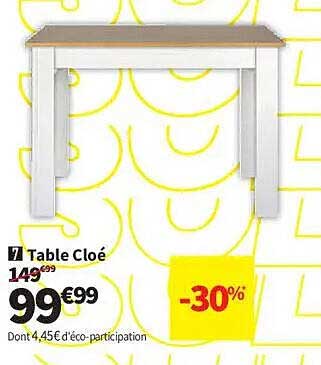 Table Cléo