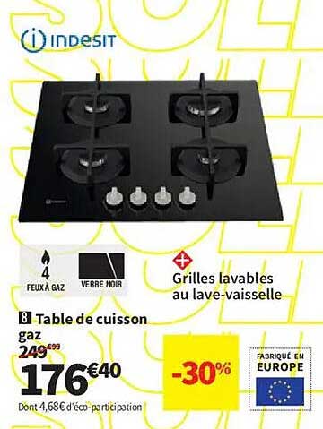 Table de cuisson gaz