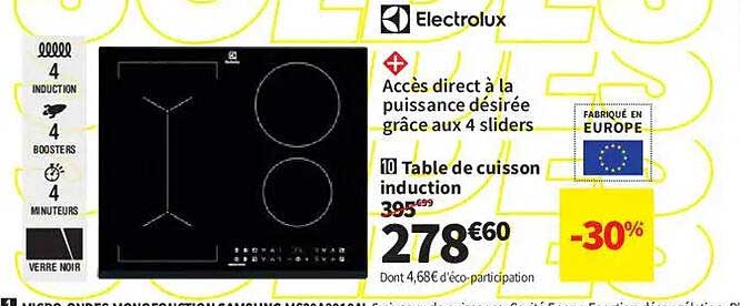 Table de cuisson induction