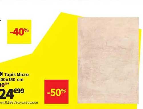 Tapis Micro 100x150 cm