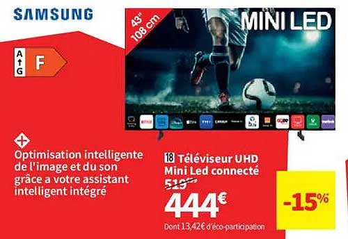 Téléviseur UHD Mini Led connecté