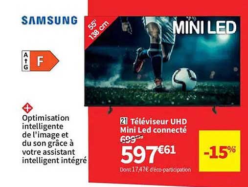 Téléviseur UHD Mini Led connecté