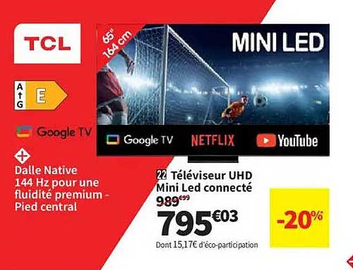 Téléviseur UHD Mini Led connecté