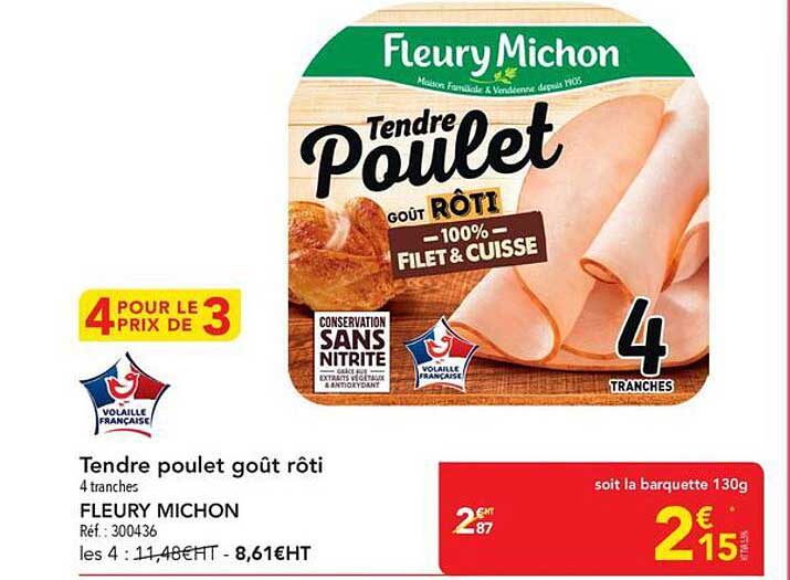 Tendre poulet goût rôti