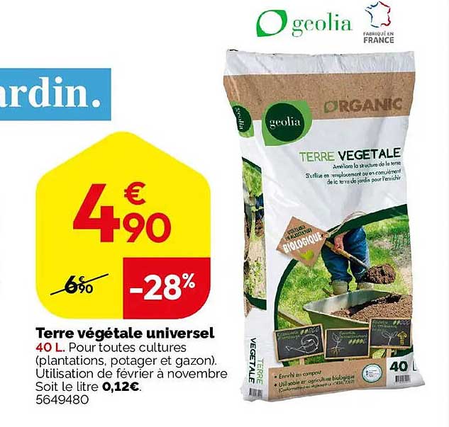 Terre végétale universel 40 L