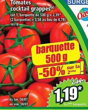 Tomates cocktail grappes(a)