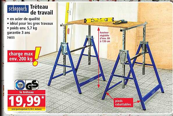 Tréteau de travail