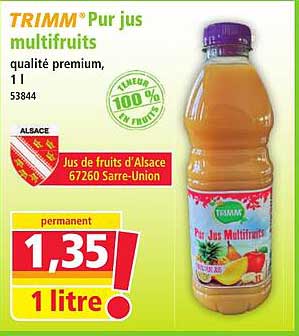TRIMM* Pur jus multifruits