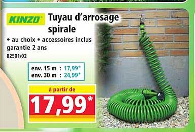 Tuyau d’arrosage spiralé
